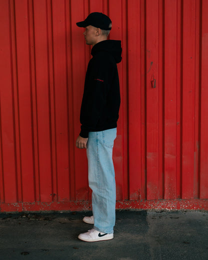 'ICARUS FLIGHT' HOODIE [BLACK] - Antero