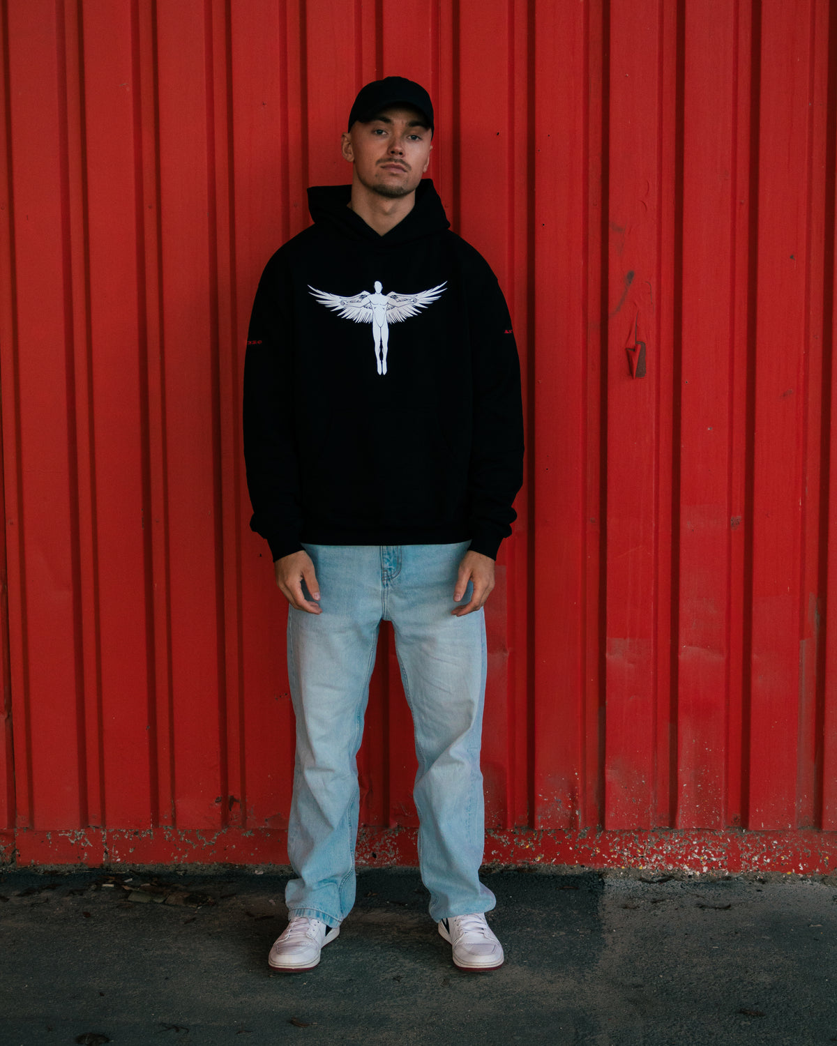 'ICARUS FLIGHT' HOODIE [BLACK] - Antero
